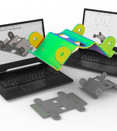 3d,Rendering,-,Von,Misses,Analysis,On,A,Sheetmetal,Part