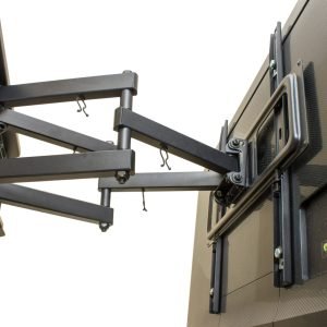 Isolation,Black,Bracket,For,Tv,On,A,White,Background. Isolation,Black,Bracket,For,Tv,On,A,White,Background.